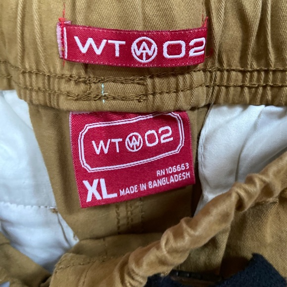 NWOT WT 02 khaki joggers pants casual - men’s XL - 32-40 waist / 30 length - Picture 5 of 9